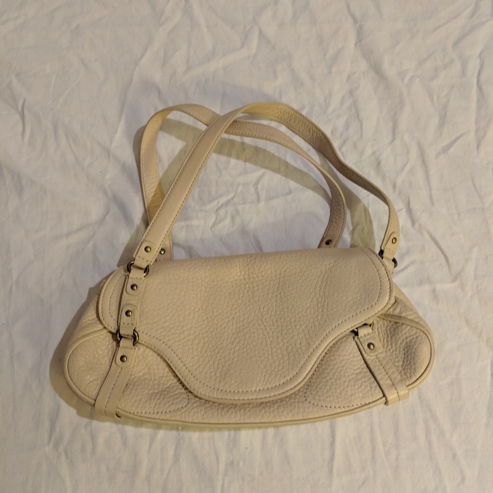Cole Haan cream leather bag